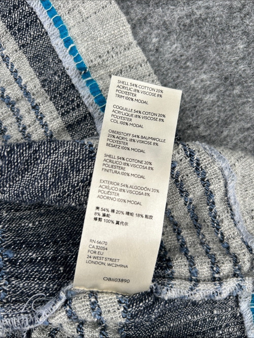 Free People Women’s Cozy Striped Mini Dress in an ivory and blue combo Size XS - Picture 8 of 14